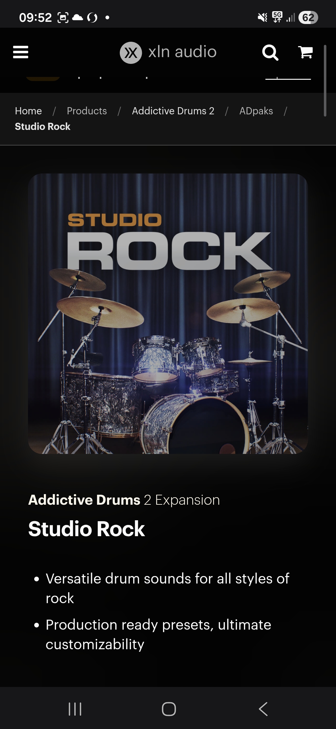 XLN Audio addictive drums 2 + studio rock
